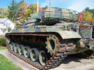 WW2 tank on display in Lavalle